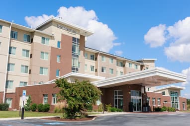 Exterior front photo of Residence Inn hotel at the Crossings, Lancaster, PA