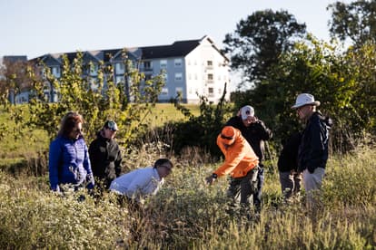 Two adult women laughing. 