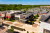 Drone photo of Crossings with honeygrow and LUCA