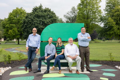 Real Estate Group Leaders at G Logo Sculpture